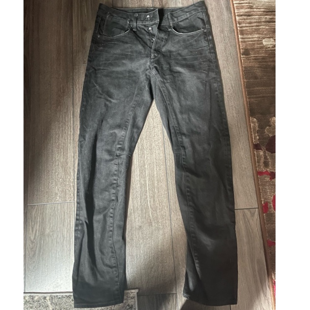 G RAW BLACK JEANS